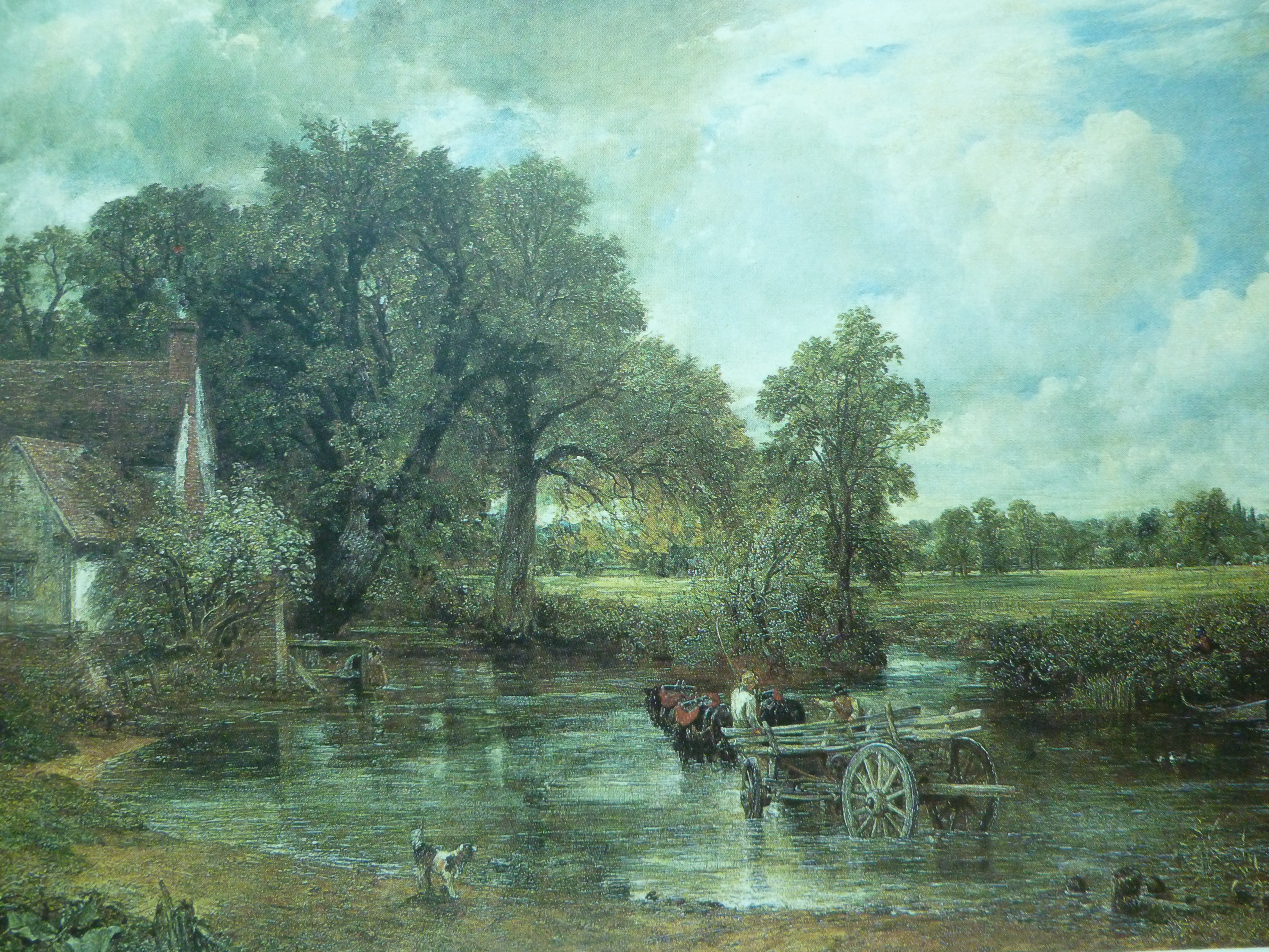 The Hay Wain is a romantic idyl for us today, but in its time the painting was a rural reality, and this may explain why it didn't sell when first exhibited - it wasn't romantic enough for the period in which it was painted.