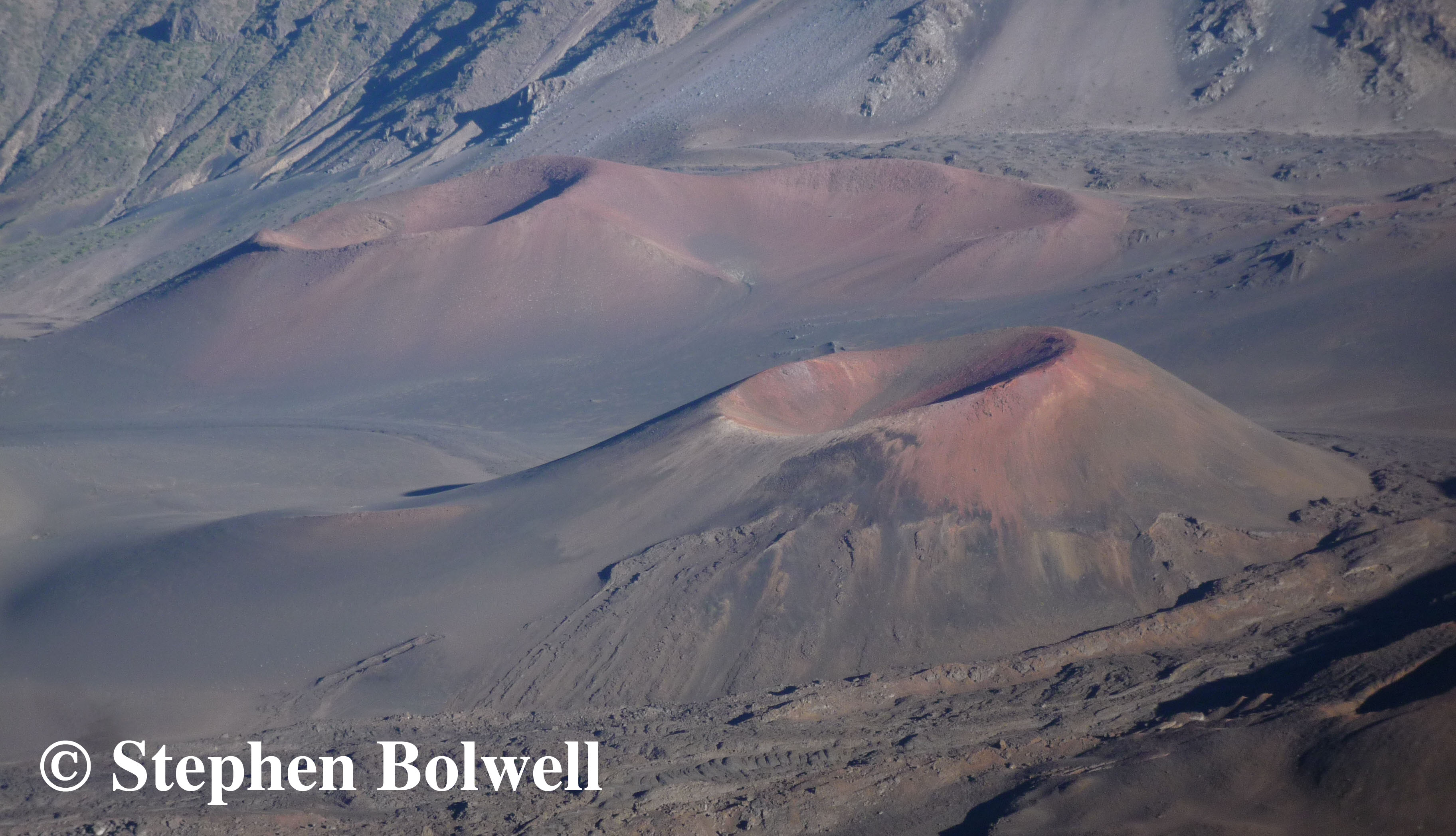 The craters here are like something from another planet - Mars perhaps.