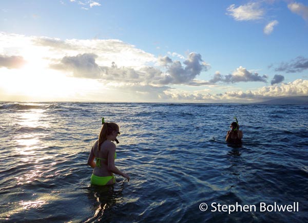 My wife and daughter are more at home in the ocean than I am.