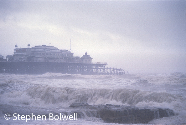 The Palace Pier Brighton on one of those rough days when I didn't want to be on it.