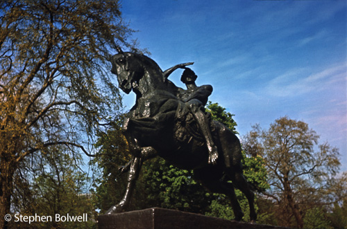 If you Jog across Hyde Park, it is difficult to miss the George Frederic Watts sculpture 'Physical Energy'. Whatever the rider is looking at, he's been doing it since 1907 and won't have seen great changes apart from the trees growing. It is then odd and a little worrying that the wilder the surroundings I have lived in the greater the changes to my surroundings I have seen during my lifetime.