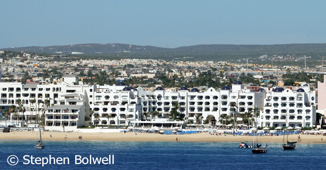 The reality of the Sea of Cortez. Not every fishing village has turned into a holiday resort, but many have and others are going the same way - this Los Cabos at the southern tip of Baja California