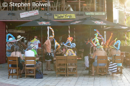 Tourists enjoy themselves and bring money to the local economy and vcertainly they are not causing direct physical damage to the local environment because few move far beyond their holiday triangle, the hotel, the beach and the bar.