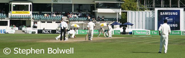 New Zealand v England Test Match. 2008. Cricket is a sport associated with a sense of fair play, but out the centre the players are constantly testing the limits of what others find acceptable.