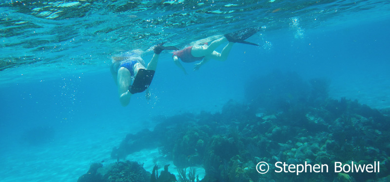 When in the water with my wife and daughter I have trouble keeping up.