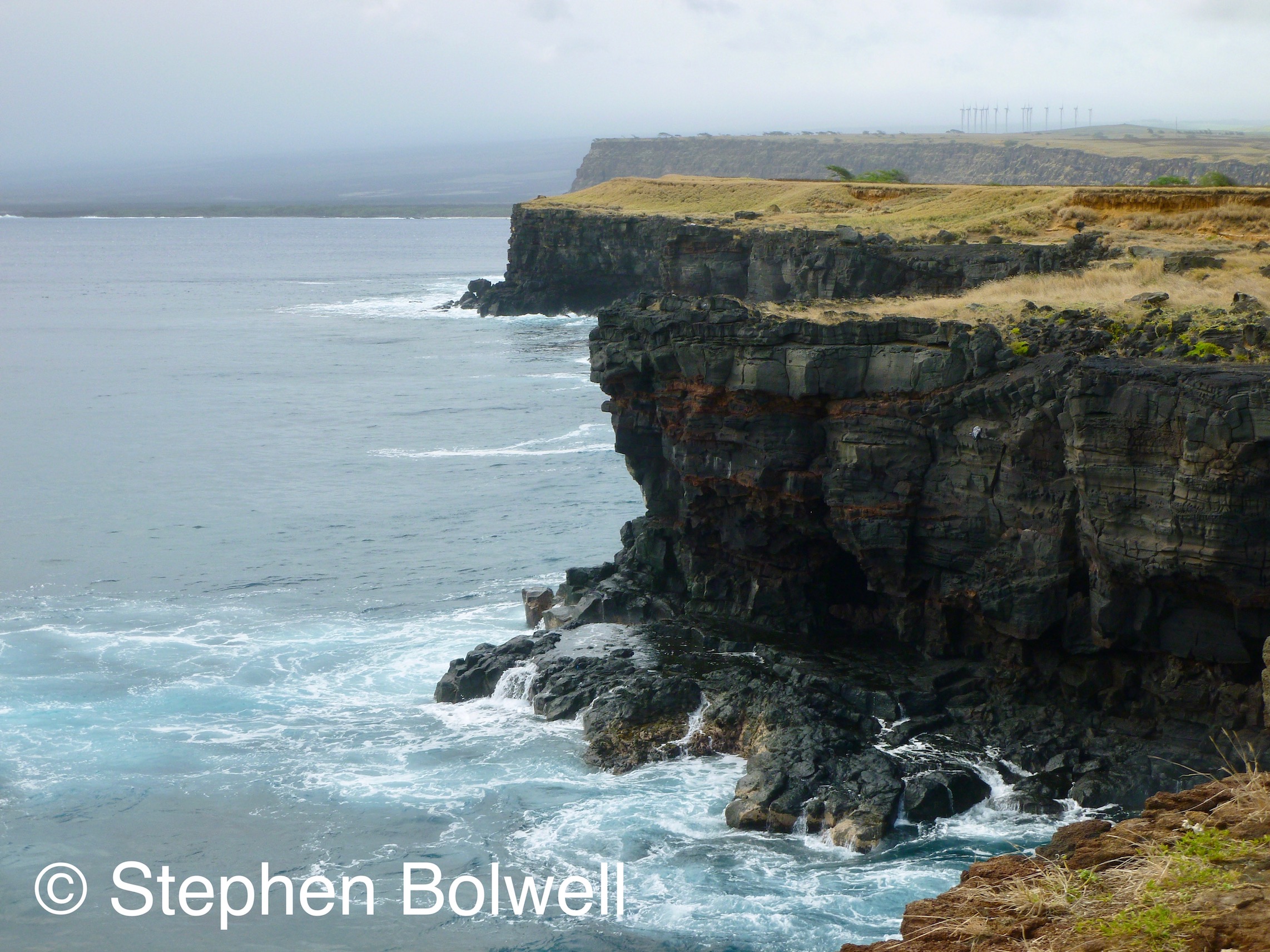 Down around the South Point of the Island is not an ideal place for a picnic, but we did it anyway.